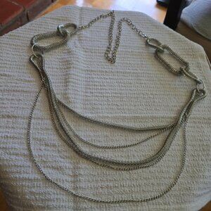 Vintage Silver Drape Chain Belt​